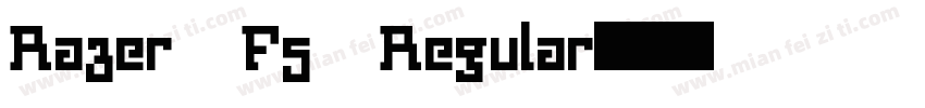 Razer F5 Regular字体转换